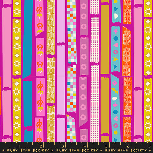 Washi Plus Yay It's Tape in Berry RS1100 12 - Ruby Star Society Sold by the Half